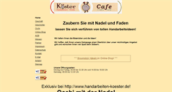 Desktop Screenshot of handarbeiten-koester.de